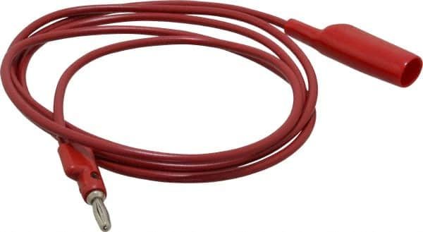 Pomona - Red Electrical Test Equipment Clip - Use with 0.300" Terminal, Banana Plugs - Benchmark Tooling