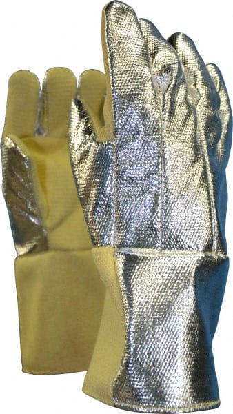 Steel Grip - Size Universal Wool Lined Aluminized Thermonol Welding Glove - Benchmark Tooling