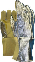 Steel Grip - Size Universal Wool Lined Aluminized Thermonol Welding Glove - Benchmark Tooling