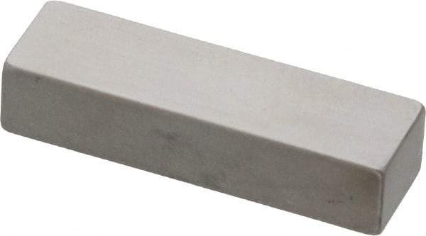 Mitutoyo - 0.25" Rectangular Steel Gage Block - Accuracy Grade 0, Includes Certificate of Inspection - Benchmark Tooling