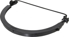 Fibre-Metal - Noryl Face Shield Frame - Black, Dielectric, Compatible with Full Brim Hard Hats - Benchmark Tooling