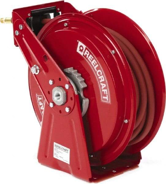 Reelcraft - 50' Spring Retractable Hose Reel - 300 psi, Hose Included - Benchmark Tooling