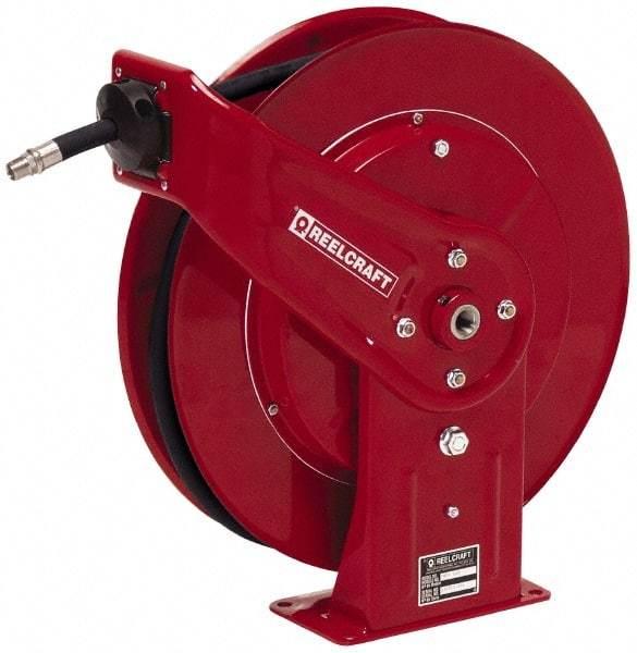 Reelcraft - 50' Spring Retractable Hose Reel - 4,800 psi, Hose Included - Benchmark Tooling