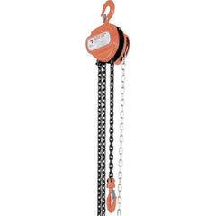 Vestil - 2,000 Lb Lifting Capacity, 15' Lift Height, Hand Hoist - Made from Chain - Benchmark Tooling