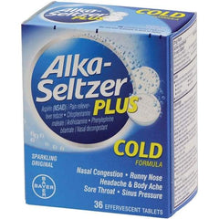 Medique - Original Flavor Alka Seltzer Tablets - Cold & Allergy Relief - Benchmark Tooling