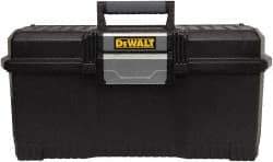 DeWALT - 1 Compartment Tool Box - 24" Wide x 11-1/2" Deep x 10-29/32" High, Metal/Resin, Black - Benchmark Tooling