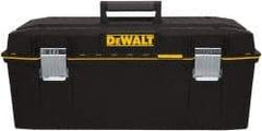 DeWALT - 2 Compartment 1 Tray Tool Box - 28" Wide x 12-39/64" Deep x 11-39/64" High, Metal/Resin, Black - Benchmark Tooling