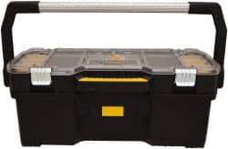 DeWALT - 16 Compartment Tool Tote - 26-3/8" Wide x 12-23/32" Deep x 11-13/64" High, Metal/Resin/Plastic, Black - Benchmark Tooling