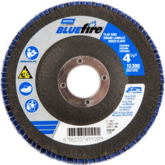 ‎4-1/2″ × 7/8″ 80 Grit Type 29 BlueFire Flap Disc - Benchmark Tooling