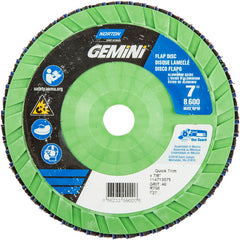 7 × 7/8″ Gemini Plastic Flat Flap Disc Type 27 P40 Grit R766 Zirconia Alumina - Benchmark Tooling