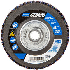 ‎4-1/2 × 5/8 - 11″ Gemini Fiberglass HD Flat Flap Disc Type 27 P40 Grit R766 Zirconia Alumina - Benchmark Tooling