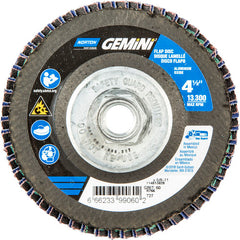 ‎4-1/2 × 5/8 - 11″ Gemini Fiberglass HD Flat Flap Disc Type 27 P60 Grit R766 Zirconia Alumina - Benchmark Tooling