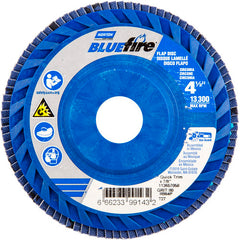 ‎4-1/2 × 7/8″ BlueFire Plastic Flat Flap Disc Type 27 P80 Grit R884P Ceramic Alumina - Benchmark Tooling