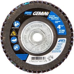 ‎4-1/2 × 5/8 - 11″ Gemini Fiberglass Conical Flap Disc Type 29 P120 Grit R766 Zirconia Alumina - Benchmark Tooling