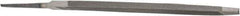 Value Collection - 6.44" Long, Taper American-Pattern File - Single Cut, 1/4" Overall Thickness, Tang - Benchmark Tooling