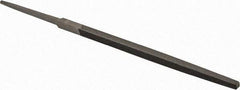 Value Collection - 5.27" Long, Bastard Cut, Square American-Pattern File - Double Cut, 0.16" Overall Thickness, Tang - Benchmark Tooling