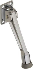 National Mfg. - 5" Projection Kickdown Door Stop - Screw Mount, Chrome Finish - Benchmark Tooling