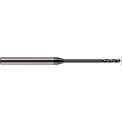 Harvey Tool - 0.06" Diam, 1/2" LOC, 3 Flute Solid Carbide Ball End Mill - Exact Industrial Supply