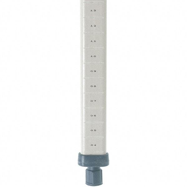 Metro - 13" High, Open Shelving Post - Polymer, Use with Metro Max I Shelving - Benchmark Tooling