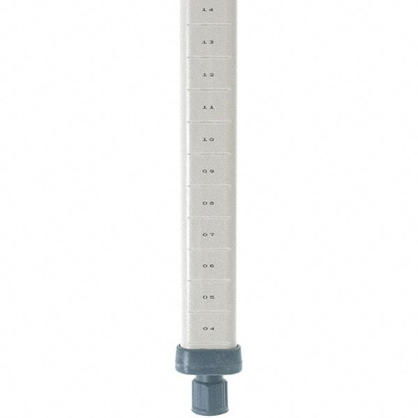 Metro - 86" High, Open Shelving Post - Polymer, Use with Metro Max I Shelving - Benchmark Tooling