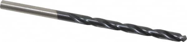 Hertel - 5/32" 135° High Speed Steel Jobber Drill - TiAlN Finish, Right Hand Cut, Spiral Flute, Straight Shank, 3-1/8" OAL, Split Point - Benchmark Tooling