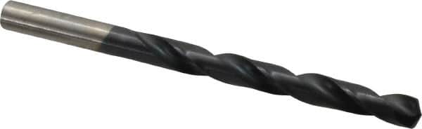 Hertel - 21/64" 135° High Speed Steel Jobber Drill - TiAlN Finish, Right Hand Cut, Spiral Flute, Straight Shank, 4-5/8" OAL, Split Point - Benchmark Tooling