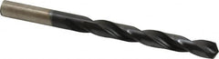 Hertel - Letter Z 135° High Speed Steel Jobber Drill - TiAlN Finish, Right Hand Cut, Spiral Flute, Straight Shank, 5-1/4" OAL, Split Point - Benchmark Tooling