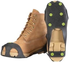Winter Walking - Size S, (Women's Size S) Overshoe Cleat - Tungsten Carbide Stud Traction, Gray - Benchmark Tooling