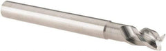 Iscar - 1/4", 3 Flute, Single End, Solid Carbide, 0.02" Corner Radius End Mill - 2-1/2" OAL, Right Hand Flute, 0.35" LOC, Right Hand Cut, 3/4" Extended Reach - Benchmark Tooling