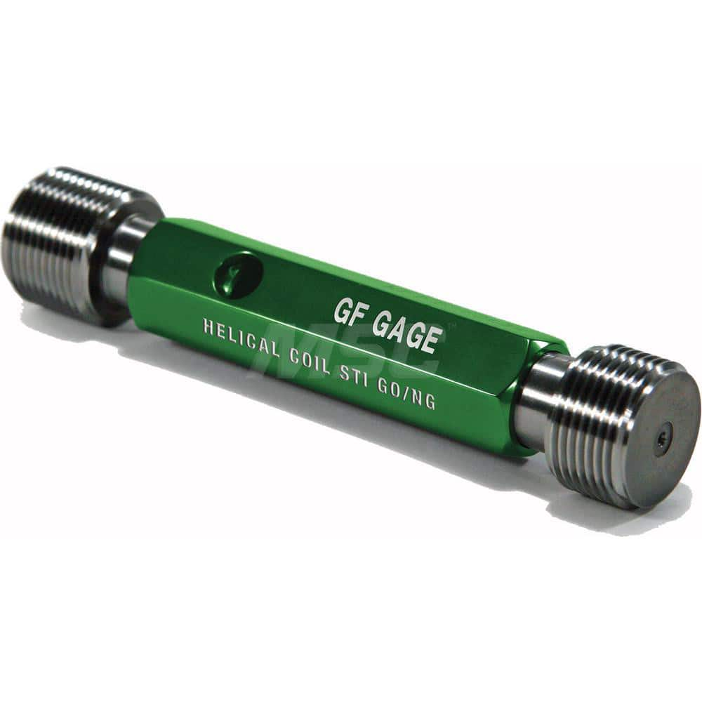 Plug Thread Gage: 9/16-12 Thread, 3B Class, Double End, Go & No Go Handle Included