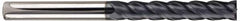 SGS - 3/4", 2-1/4" LOC, 3/4" Shank Diam, 5" OAL, 4 Flute, Solid Carbide Square End Mill - Single End, AlTiN Finish, Spiral Flute, 38° Helix, Centercutting, Right Hand Cut, Right Hand Flute, Series 63 - Benchmark Tooling