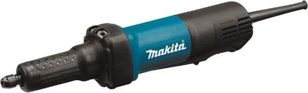 Makita - 1/4" Collet, 25,000 RPM, Inline Handle Electric Die Grinder - 120 Volts, 3.5 Amps, 8.2' Cord - Benchmark Tooling