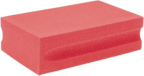 Brite Star - 200 Grit, Diamond Hand Pad - Red, 2-1/4" Wide x 3-3/4" Long, Coated - Benchmark Tooling