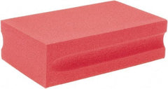 Brite Star - 200 Grit, Diamond Hand Pad - Red, 2-1/4" Wide x 3-3/4" Long, Coated - Benchmark Tooling