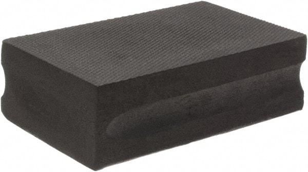 Brite Star - 120 Grit, Diamond Hand Pad - Black, 2-1/4" Wide x 3-3/4" Long, Coated - Benchmark Tooling
