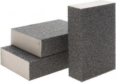 Brite Star - 2-3/4" Wide x 12" Long, Hard Grade Sanding Sponge - 60 & 100 Grit, 1" Thick - Benchmark Tooling