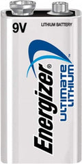 Energizer - Size 9V, Lithium, Standard Battery - 9 Volts, Snap Terminal - Benchmark Tooling