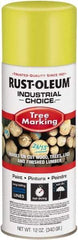 Rust-Oleum - 12 fl oz Fluorescent Yellow Marking Paint - 300' Coverage, Modified Alkyd Formula, >500 gL VOC - Benchmark Tooling