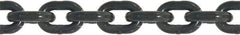 Value Collection - 3/4" Welded Alloy Chain - 28,300 Lb Capacity, Grade 80, 100' Long, Black Finish - Benchmark Tooling