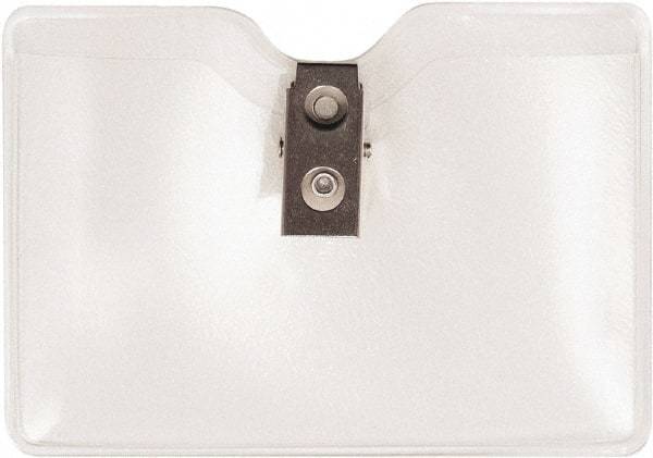 ADVANTUS - Clip-On Badge Holder - Clear - Benchmark Tooling