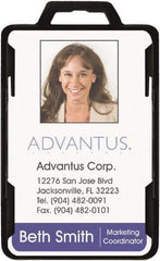 ADVANTUS - Various Attachment Types Badge Holder - Black - Benchmark Tooling