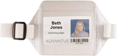 ADVANTUS - Arm Band Badge Holder - Clear/White - Benchmark Tooling