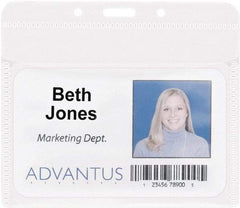 ADVANTUS - Clip-On Badge Holder - Clear - Benchmark Tooling
