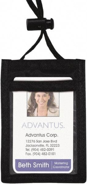 ADVANTUS - Cord Mounted Badge Holder - Black - Benchmark Tooling