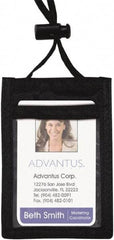 ADVANTUS - Cord Mounted Badge Holder - Black - Benchmark Tooling