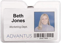 ADVANTUS - Clip-On Badge Holder - Clear - Benchmark Tooling