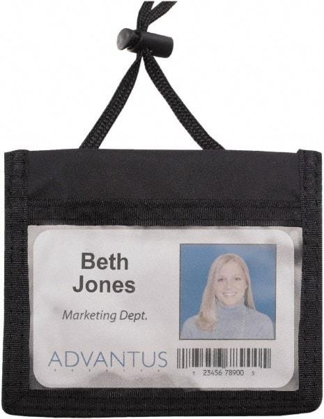 ADVANTUS - Cord Mounted Badge Holder - Black - Benchmark Tooling