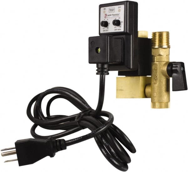 PRO-SOURCE - 1/4" Inlet, Electronic Condensate Drain Valve - 1/4" NPT Outlet, 1.5 to 300 psi - Benchmark Tooling