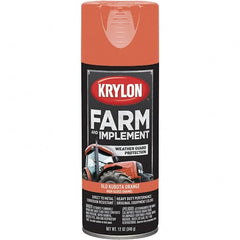 Krylon - Kubota Orange, 12 oz Net Fill, Gloss, Farm & Equipment Spray Paint - 12 oz Container, Use on Equipment - Benchmark Tooling