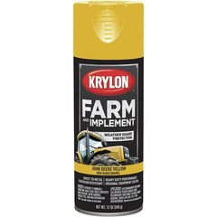 Krylon - Yellow (John Deere), 12 oz Net Fill, Gloss, Farm & Equipment Spray Paint - 12 oz Container, Use on Equipment - Benchmark Tooling